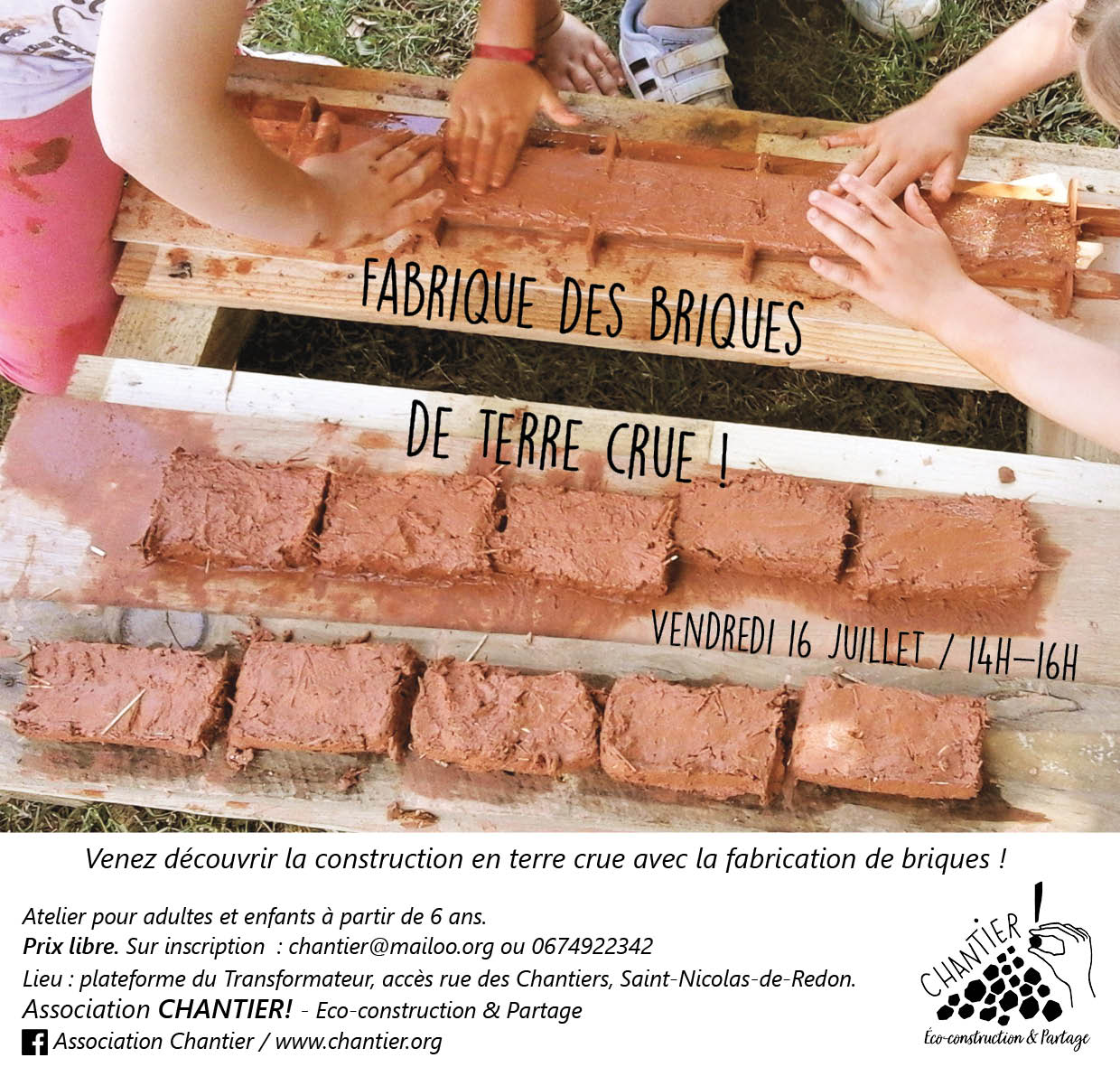 Fabrique Des Briques De Terre Crue Association CHANTIER